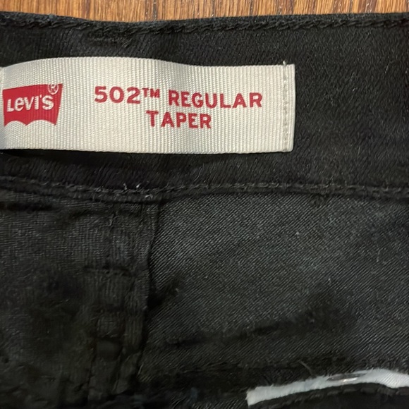 Levi’s 502 black regular taper jeans size 14 regular - Picture 4 of 7